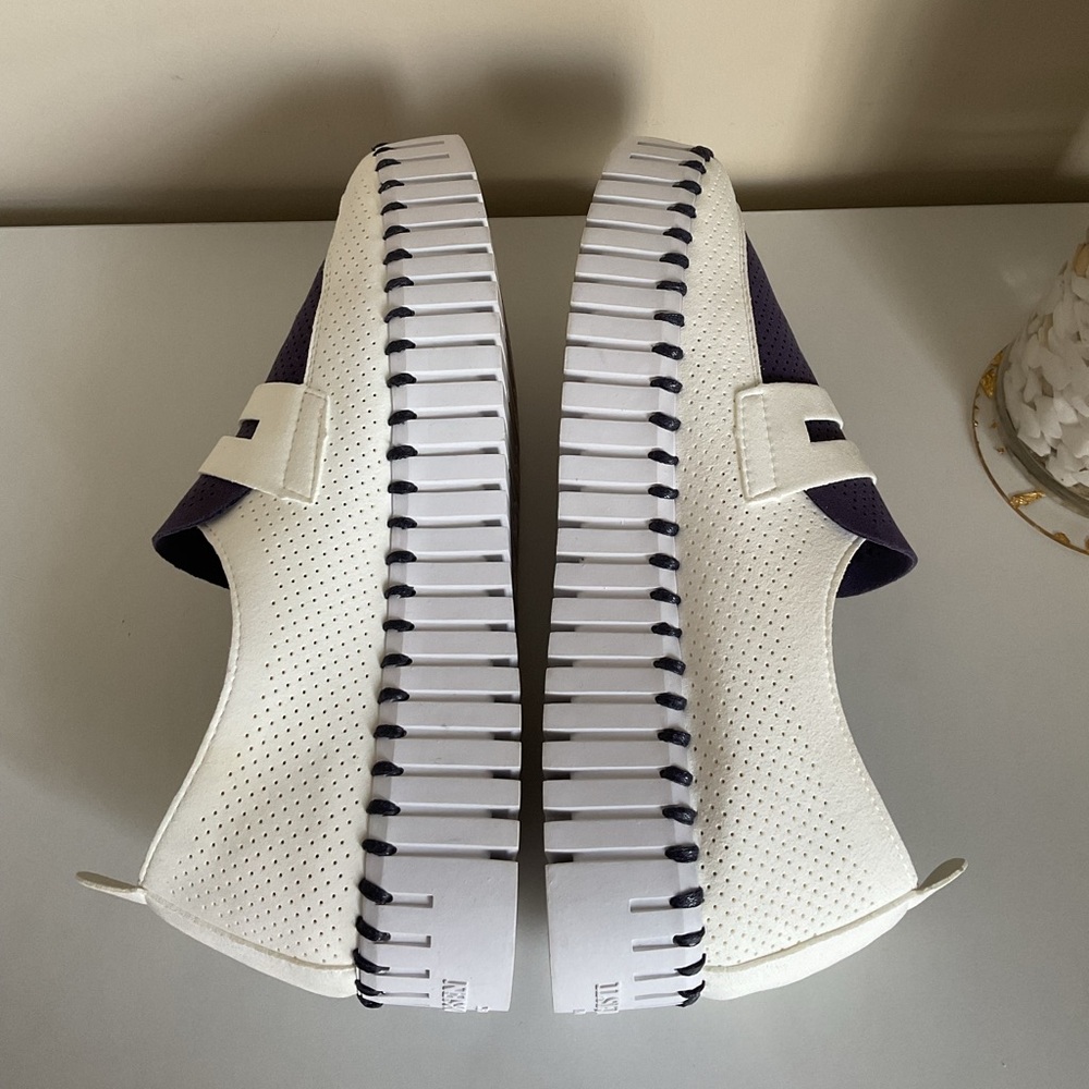 Ilse Jacobsen Tulip Slip On Shoes White Blue Comfort Casual Women Size 38 - Picture 5 of 9